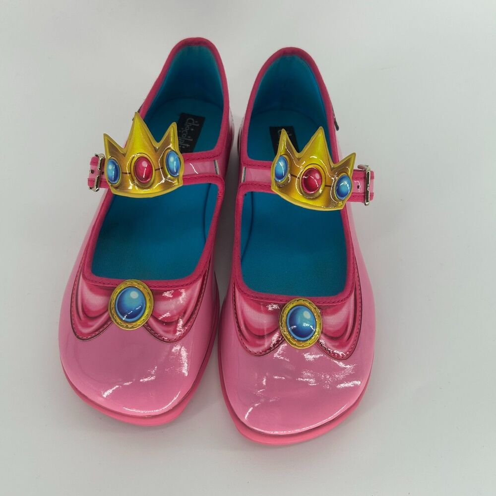 Hot Chocolate Design Chocolaticas Pink Princess Mary Jane Flat Retro Video Game